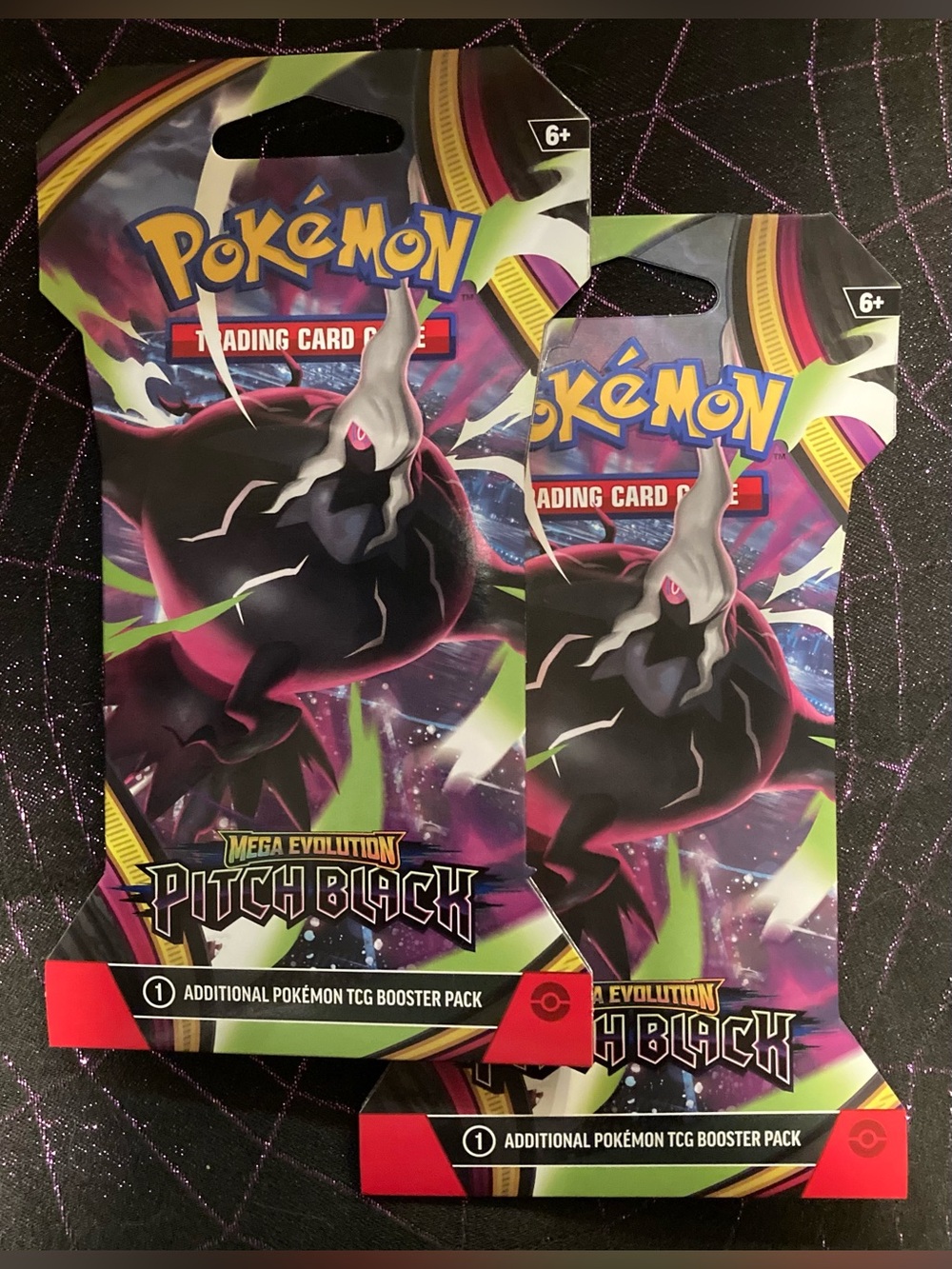 Two Pitch Black Mega Evolution Pokémon Booster Packs